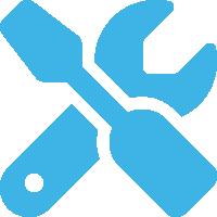 Screwdriver and wrench stylized icon representing the the maintenance included with Scottsdale property management services